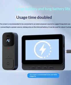 Alternative view of X7 Smart Video Doorbell For Home With Display Wireless Intercom