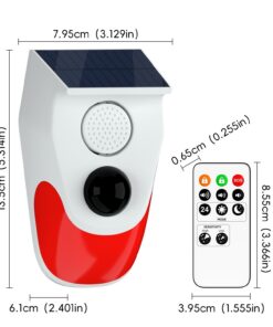 Solar Infrared Alarm Animal Drive Warning Indicator - Image 3