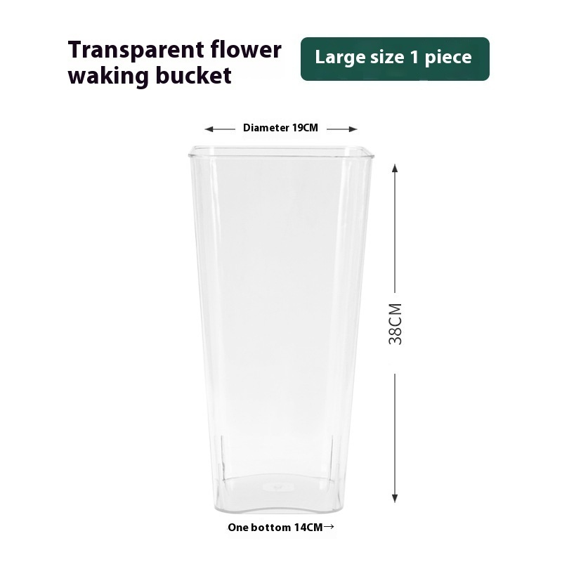 Acrylic Hydroponic Transparent Wake Up Flower Bucket - Image 4
