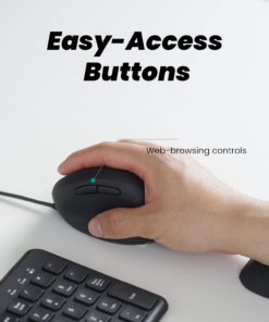 Wired Ergonomic PERIBOARD-512 Keyboard with Wired Portable Ergonomic Mouse PERIMICE-519 - Image 7