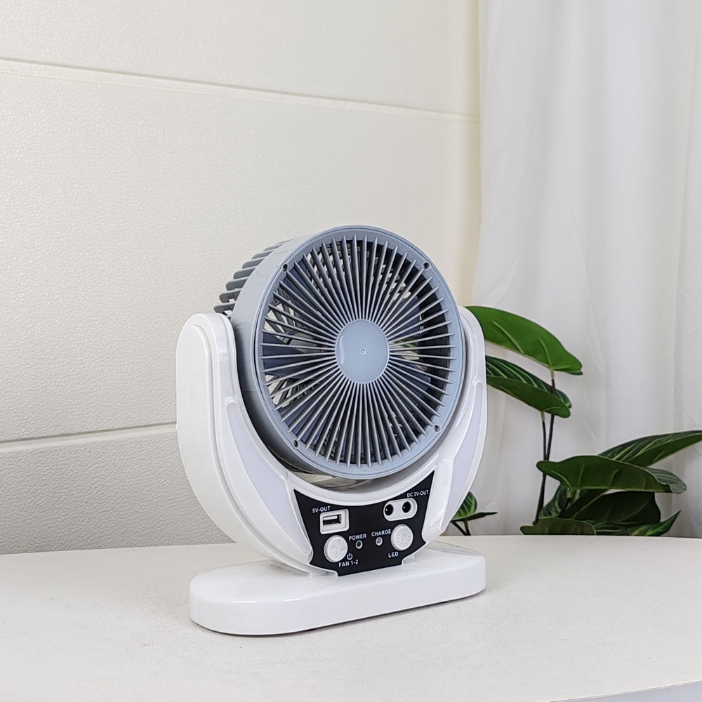 Solar Charging Emergency Fan With LED Lighting - Image 3