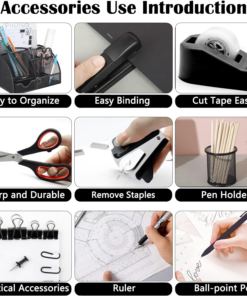 Office Desk Accessories 12-Piece & Desk Organizers and Accessories - Image 3