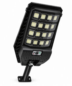 Solar Powered Motion Sensor Outdoor Light W7207 4 Black For Garden Yard Street Wall LED
