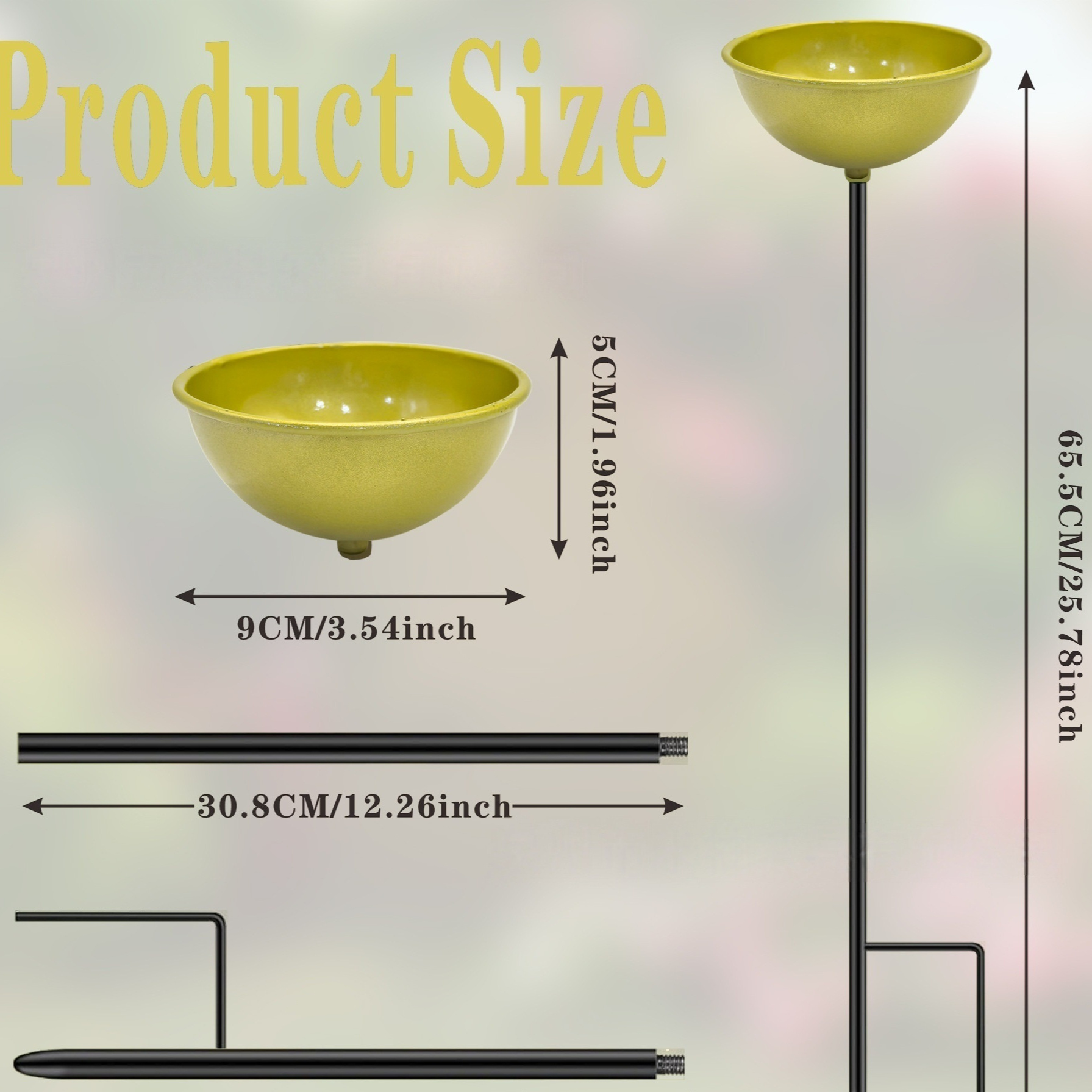 Rainwater Collector Ground Stake Metal Decoration For Gardens And Courtyards - Image 4