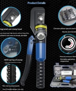Alternative view of Hydraulic Crimper With Spring Loaded Wire Crimping Pliers