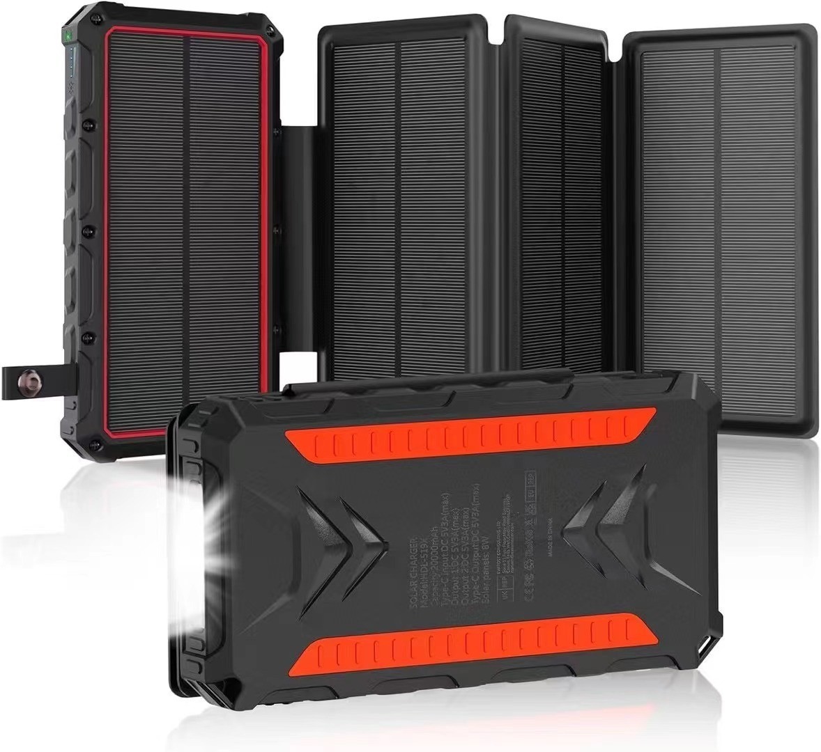 20,000mAh Foldable Solar-Powered Power Bank With Wireless Charging - Image 10