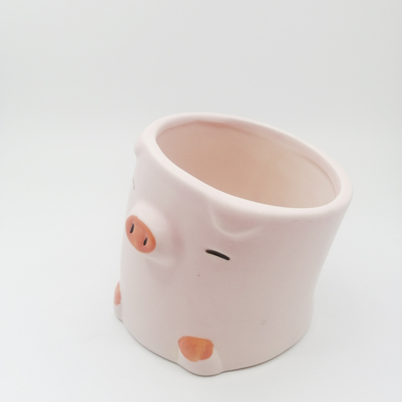 Indoor Balcony Green Plant Yellow Duck Pig Small Flower Pot - Image 3