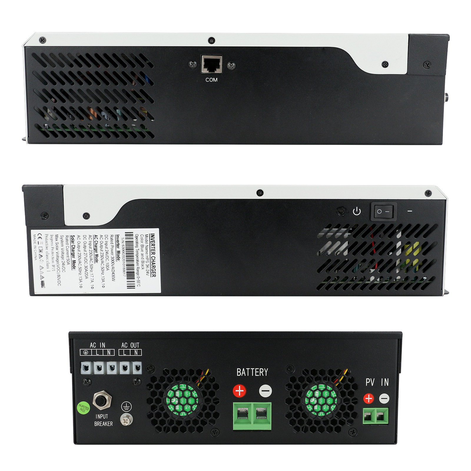 3KVA 24V High Frequency Off Grid Charging Inverter - Image 3
