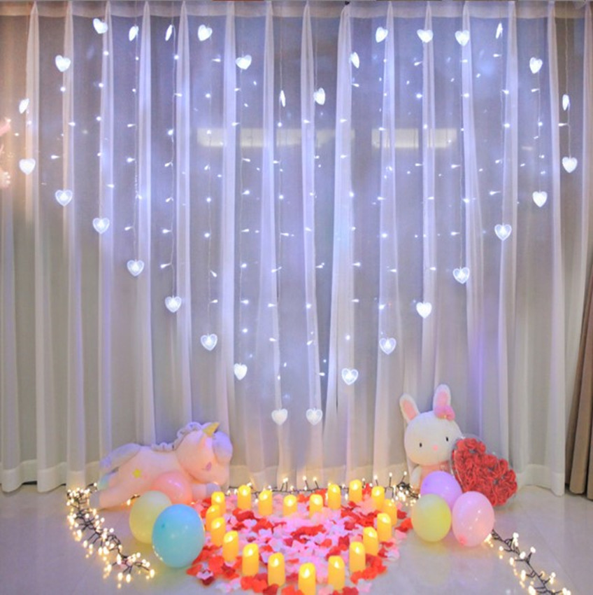 Confession Layout Led Love Curtain Lighting Chain - Image 3