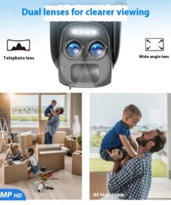 Alternative view of Solar 8x Zoom Camera Surveillance 4Gwifi Full Color Night Vision