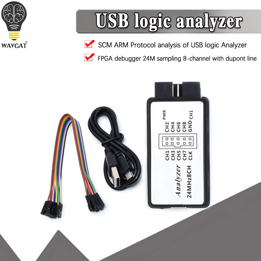 USB Logic Analyzer 24Mhz 8 Channel 24M/Seconds Logic Analyzer Debugger for ARM FPGA Logic Analyzer Logic 24M 8CH