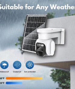 Cellular Security Camera Outdoor Wireless, No WiFi Needed Solar Powered 4G LTE Camera, 2K Color Night Vision, PIR Motion Sensor, 360 Live View, Two-Way Audio, SIM Card & SD Card Included - Image 4