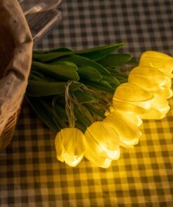 Alternative view of Led Lighting Chain Simulation Tulip Bridal Bouquet