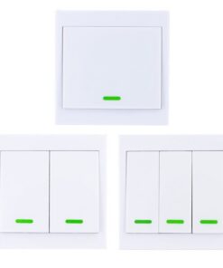 Alternative view of 86 Type Wireless Remote Wiring Free 12v Intelligent Learning Home Lamp Access Control Notepaper Controller