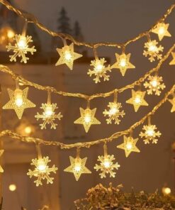 Room Decoration LED Snowflake Lighting Chain - Image 3