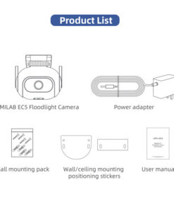 Alternative view of IMILAB - EC5 Wifi Smart Security System Kit Outdoor Video Surveillance Mihome App Wireless Ip Projector Camera 2Kc