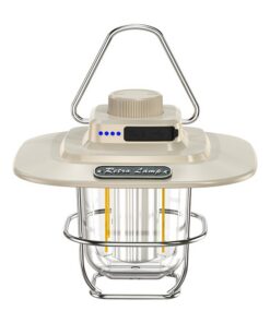 Vintage Outdoor Camping Lantern, Portable Kerosene Lamp Style Light, Smart Rechargeable Handheld Lamp, LED Tent Light - Image 3