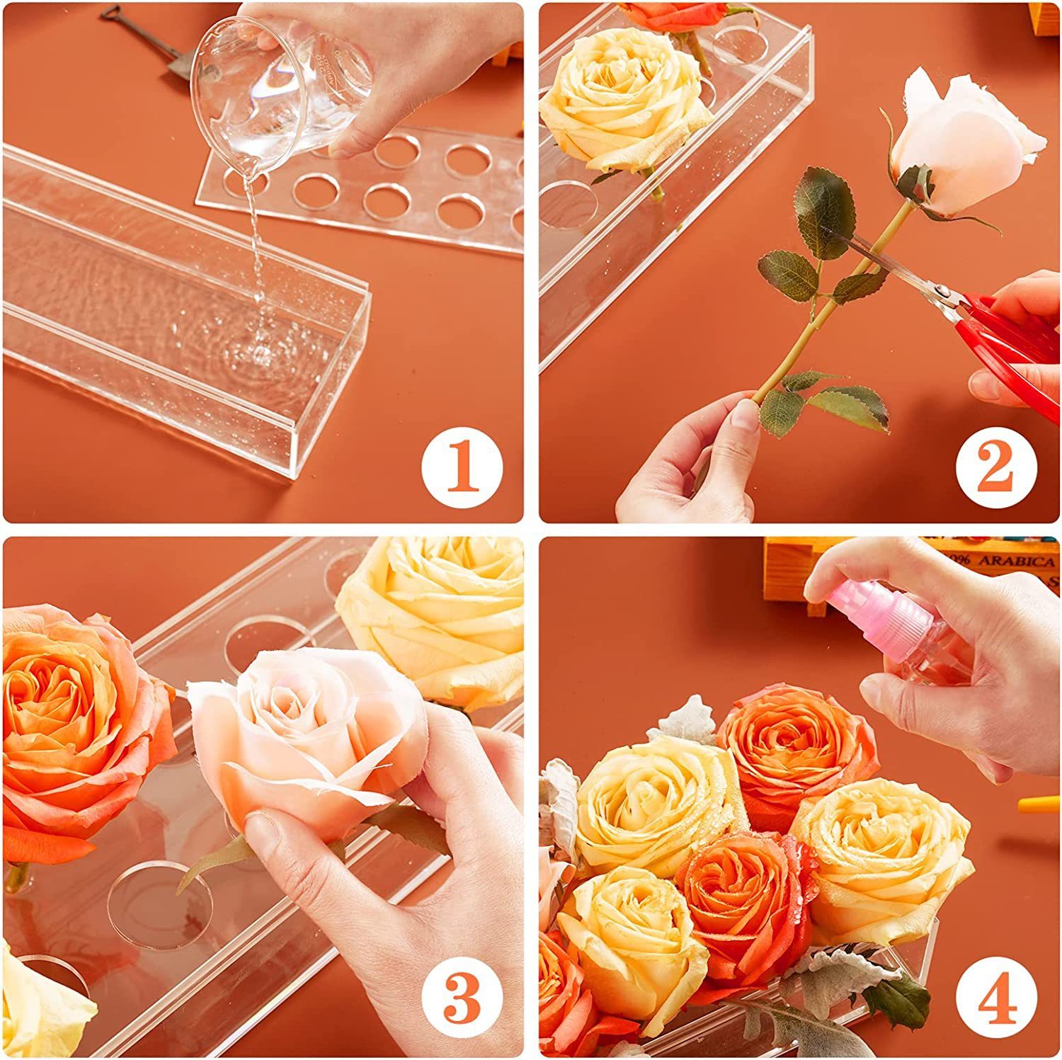 Rectangular Hydroponic Vase Porous Multi-Specification - Image 8
