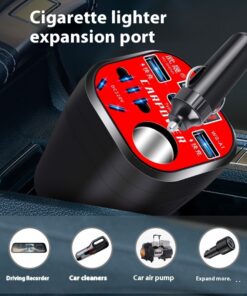 Car Inverter 12V24V Universal To 220V Car Power Socket Truck Intelligent Charging Inverter Converter