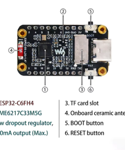 ESP32-C6 Iot Development Board Module LCD 1.47" Screen 2.4Ghz Wifi6 & Ble 5.0,For Arduino Iot Intelligent System - Image 4