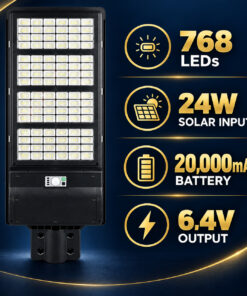 Alternative view of W769 4 For Garden Courtyard And Outdoor Use B2B Buyers Solar Powered 24W Street Light