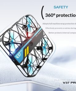 Alternative view of Cross-border V37 Grid Full-Protection Pocket Mini Drone