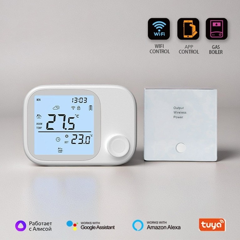 Smart Wi-Fi Wall-Mounted Boiler Thermostat - Image 2