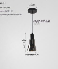 Creative Glass Shadow Chandelier LED Lighting Fixture - Image 5