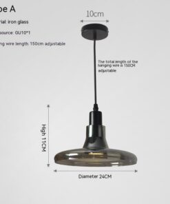 Alternative view of Creative Glass Shadow Chandelier LED Lighting Fixture
