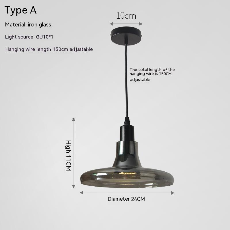 Creative Glass Shadow Chandelier LED Lighting Fixture - Image 2