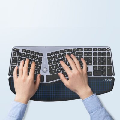GM901 Ergonomic Keyboard Bluetooth 2.4 Wireless Silent