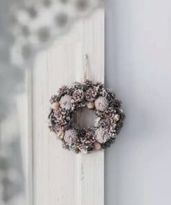 Natural Plant Pine Cone Wreath Candlestick Indoor Table Decoration - Image 8