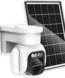 Cellular Security Camera Outdoor Wireless, No WiFi Needed Solar Powered 4G LTE Camera, 2K Color Night Vision, PIR Motion Sensor, 360 Live View, Two-Way Audio, SIM Card & SD Card Included