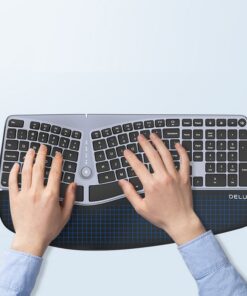 Ergonomic Bluetooth 2.4 Wireless Silent Keyboard