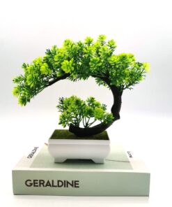 Alternative view of Artificial Plant Potted Moon Camellia Small Tree Bonsai Indoor Furnishings