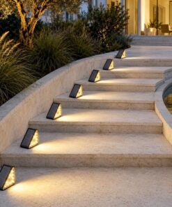 Solar-powered Motion-sensor Outdoor Step Light