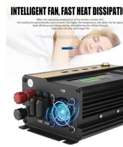 1000W2000W12V Battery Display Smart Display Car Inverter - Image 3