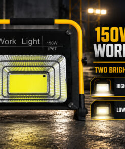 Alternative view of Solar Powered Rechargeable Waterproof COB LED Work Light 150W For Auto W746 IP67 Street 10x